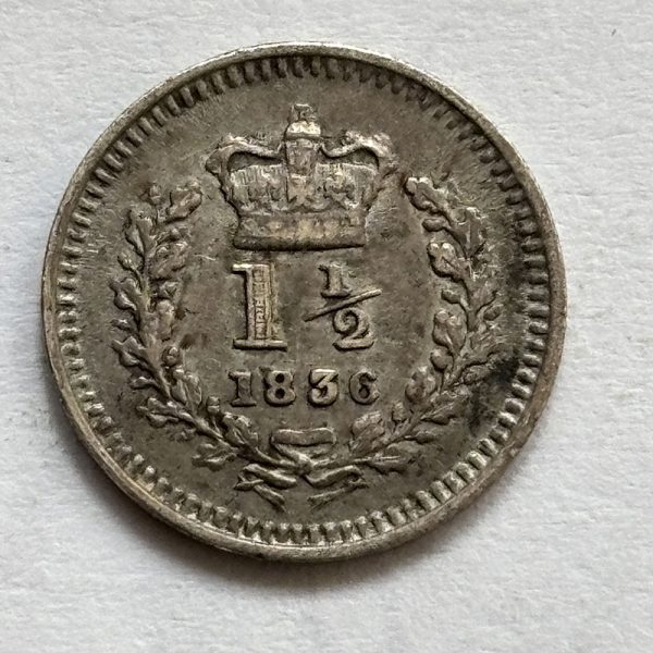 Threehalfpence 1836