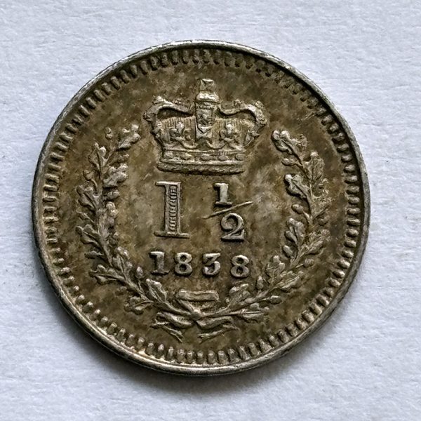 Threehalfpence 1838