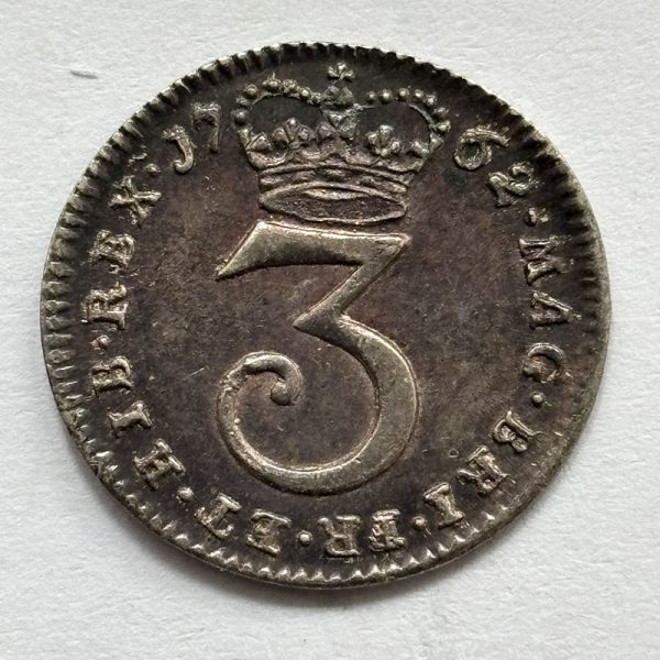 Maundy Threepence 1762