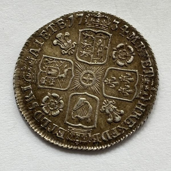 Sixpence 1734